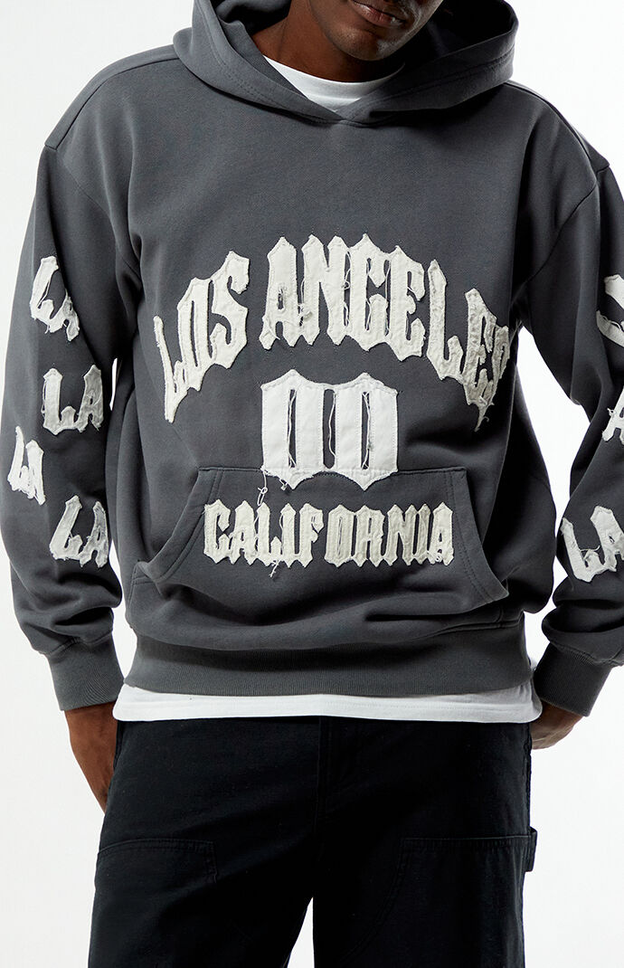 Pacsun Los Angeles Raw Applique Hoodie
