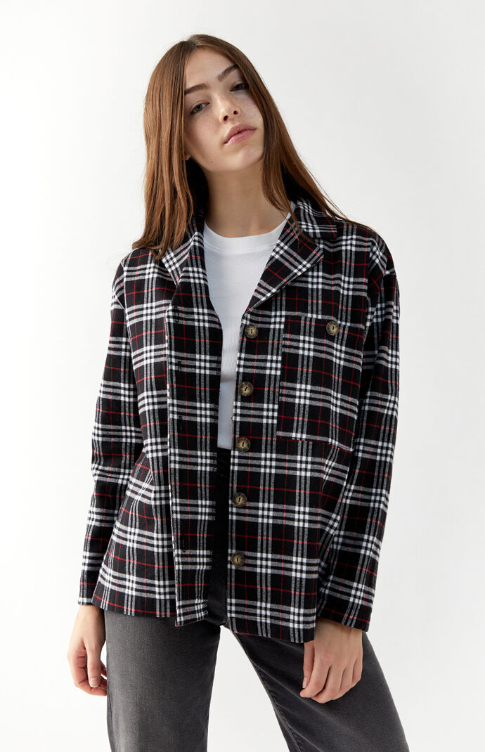 Long Sleeve Boyfriend Flannel Shirt