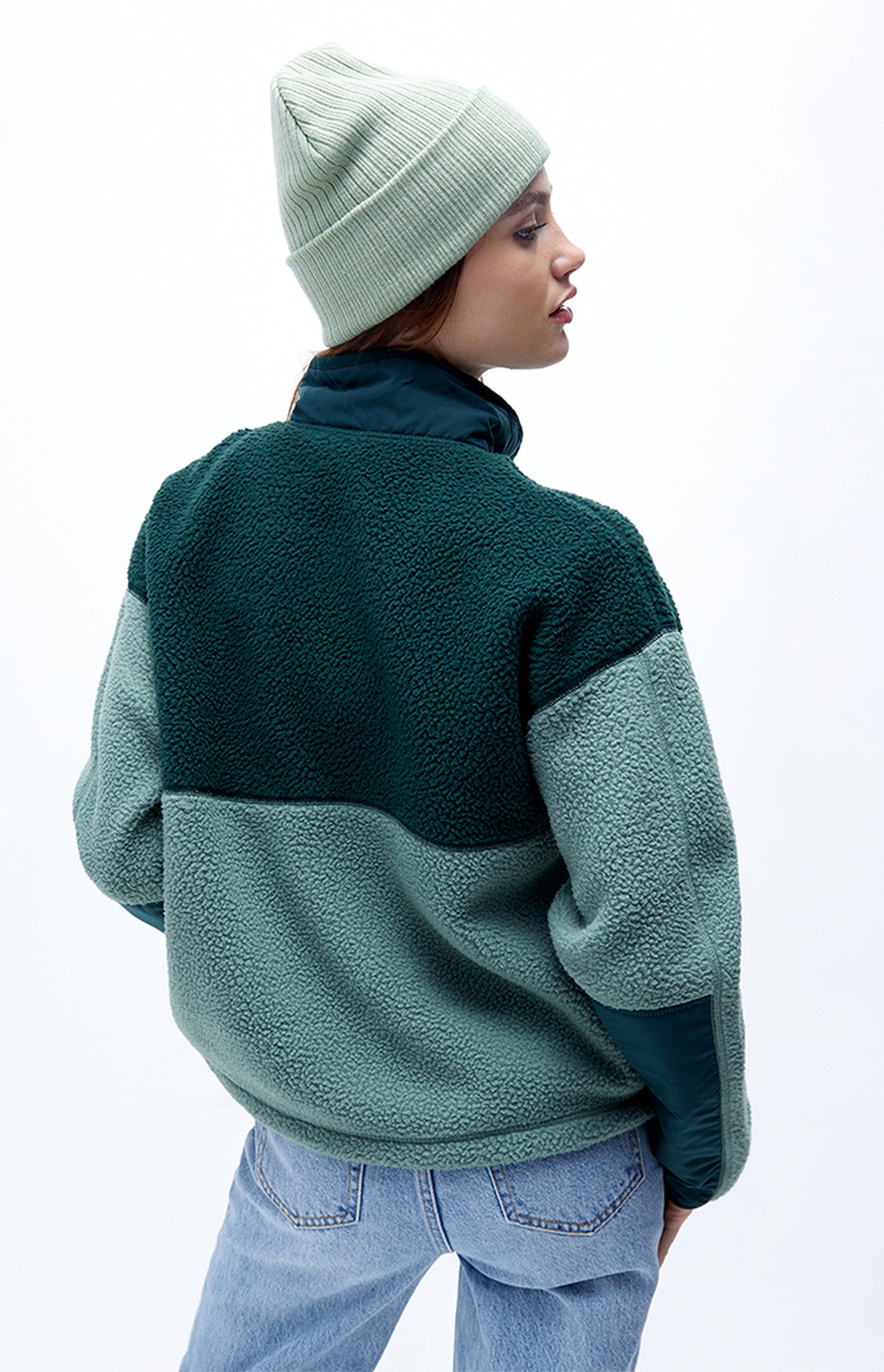 the north face cragmont fleece half snap sweatshirt