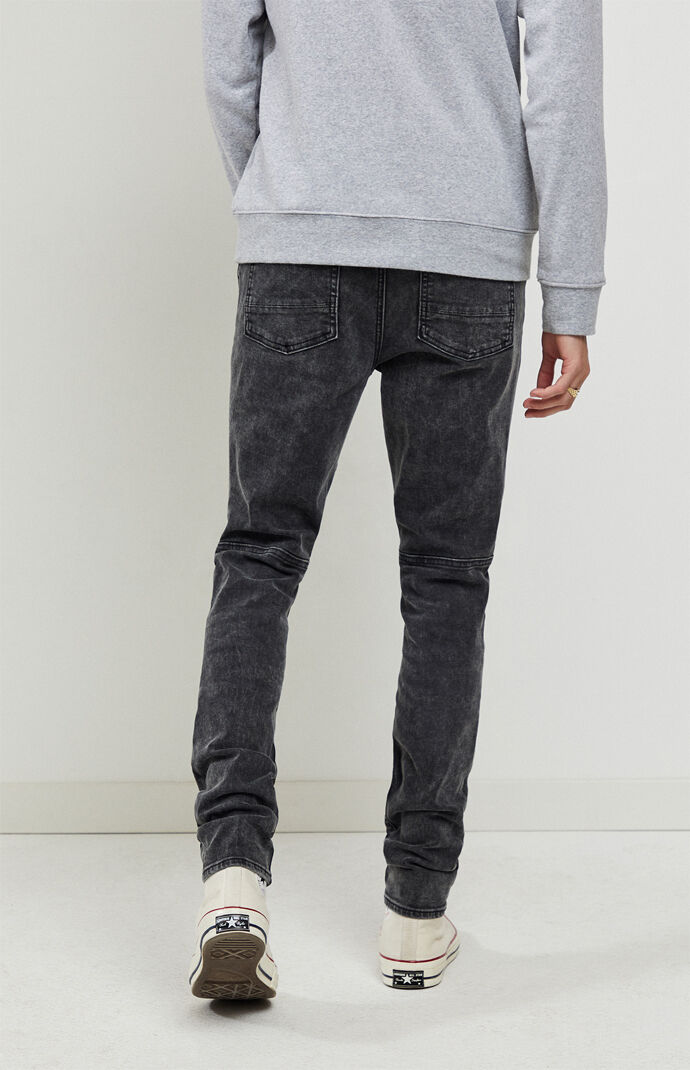Pacsun stacked skinny moto black jeans discount