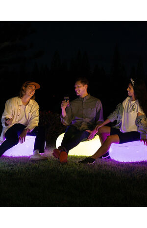 Air Candy Illuminated Color Changing LED Ottoman image number 3