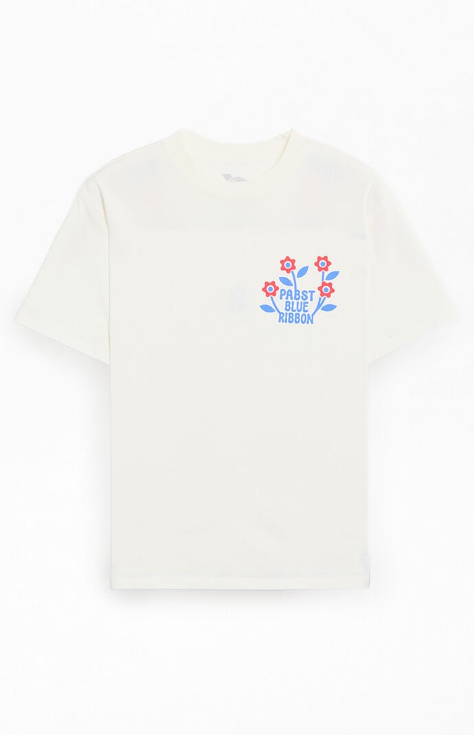 Pabst Blue Ribbon Floral T-Shirt