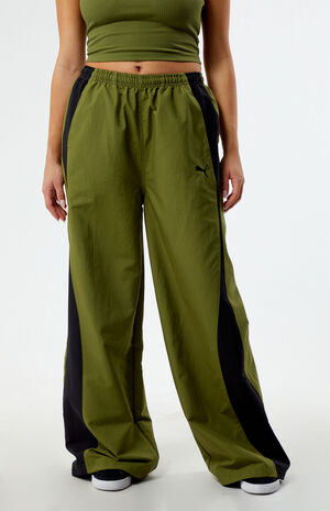 Green Dare To Relaxed Parachute Pants image number 2