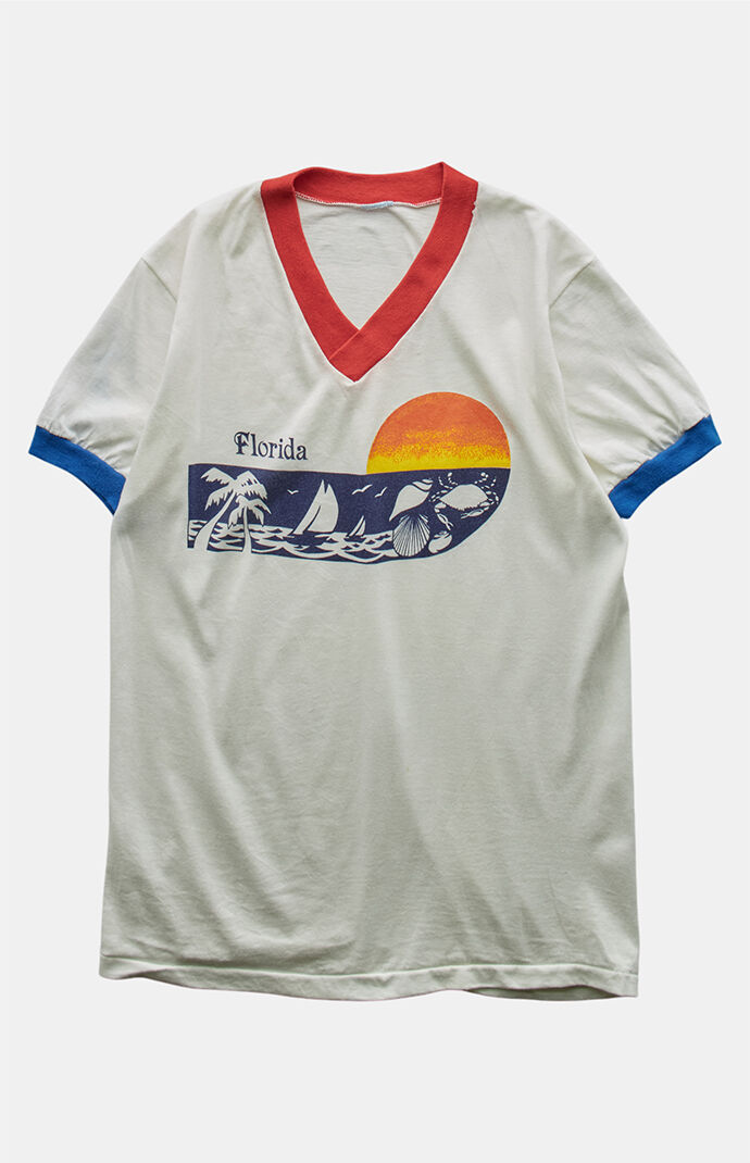 PS VINTAGE '80s Florida V-neck Graphic T-Shirt | Pacsun