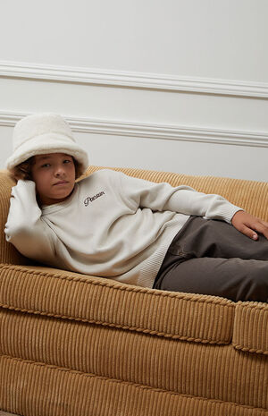 Oatmeal Embroidered Knit Sweater image number 2