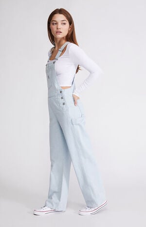Light Indigo Carpenter Overalls image number 3