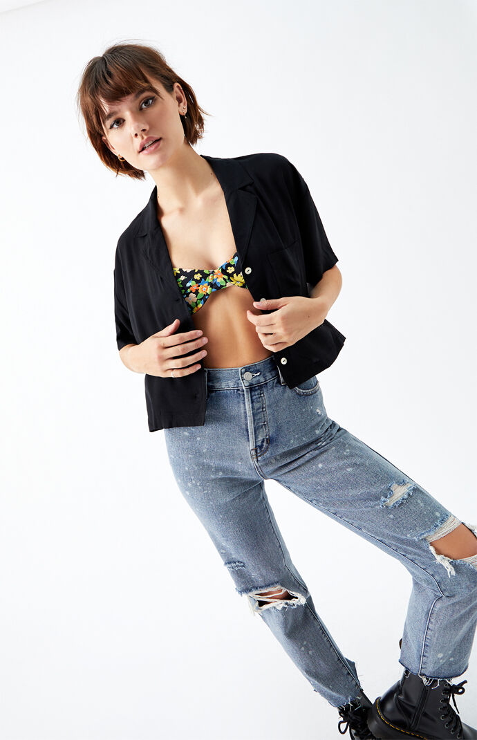 Oversized Boyfriend Button Shirt