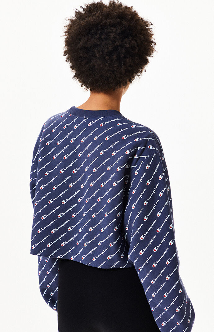 champion curl cropped sweatshirt