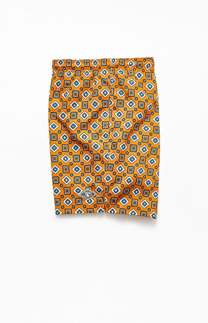 Eco Gold Ditsy 17" Swim Trunks