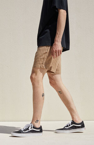 Eco Khaki Linen Volley Shorts image number 5