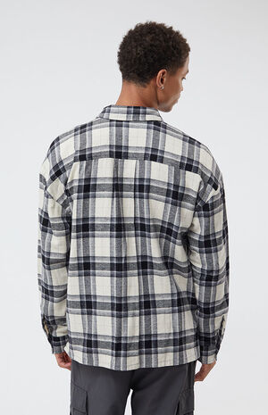 By PacSun Shadow Plaid Shacket image number 3