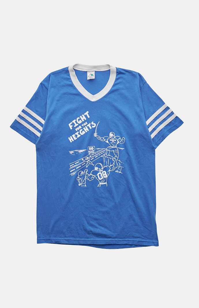 PS VINTAGE 2000s Fight For The Heights V-Neck Graphic T-Shirt