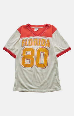 '80s Florida V-neck Graphic T-Shirt image number 1