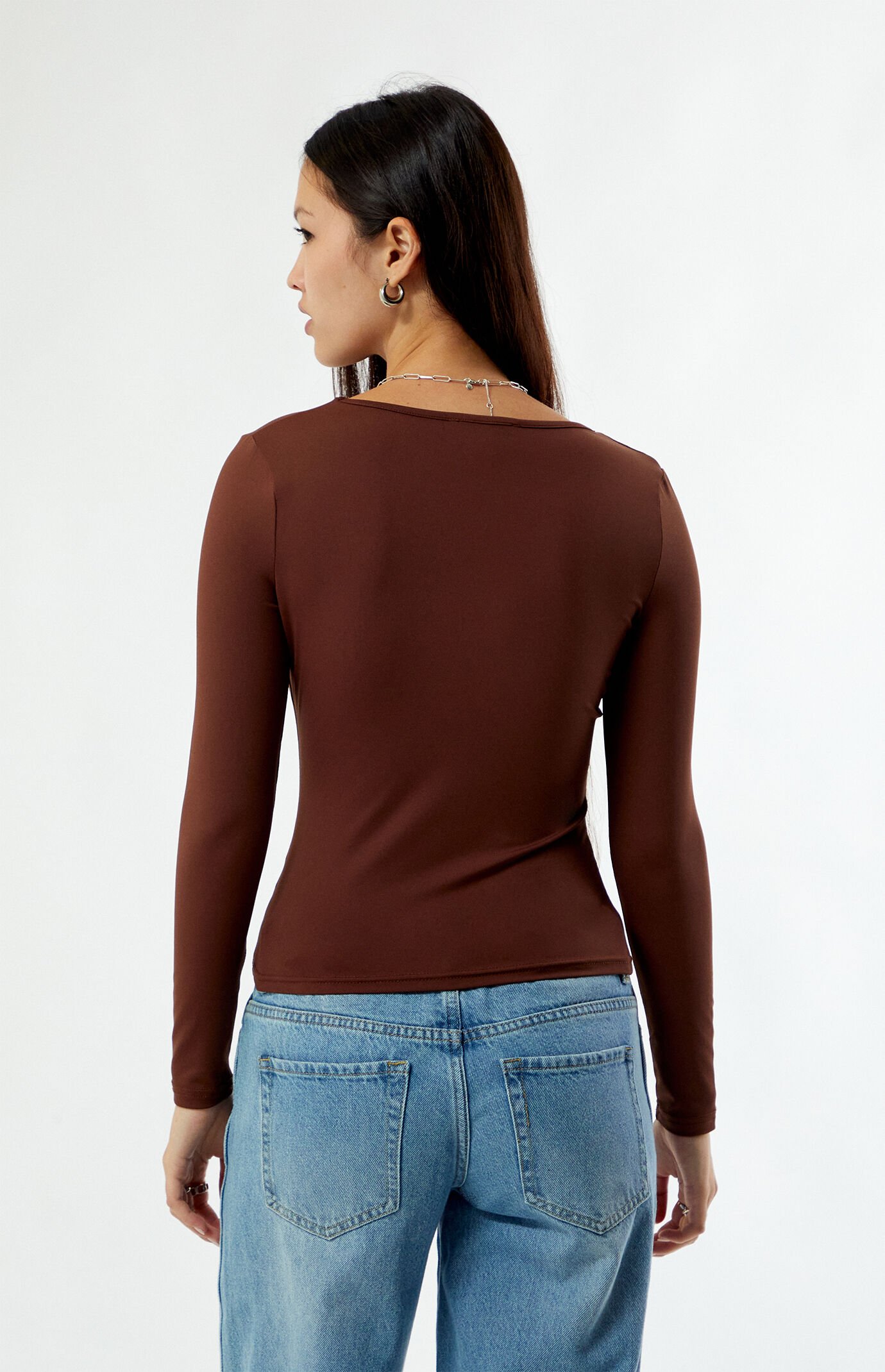 Your Favorite Demi Scoop Neck Long Sleeve Top