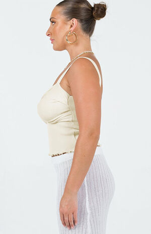 Eco Ivory Dalma Twist Tank Top image number 3