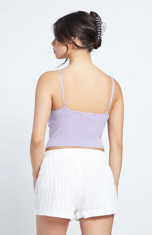 Shirred Rolled Shorts image number 4