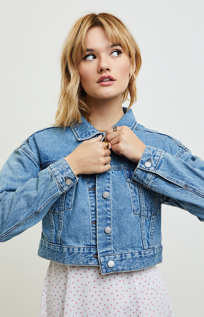 Tapered Cropped Trucker Jacket
