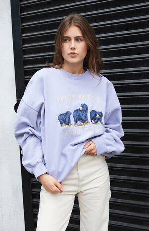 Light Blue Yosemite Crew Neck Sweatshirt image number 1