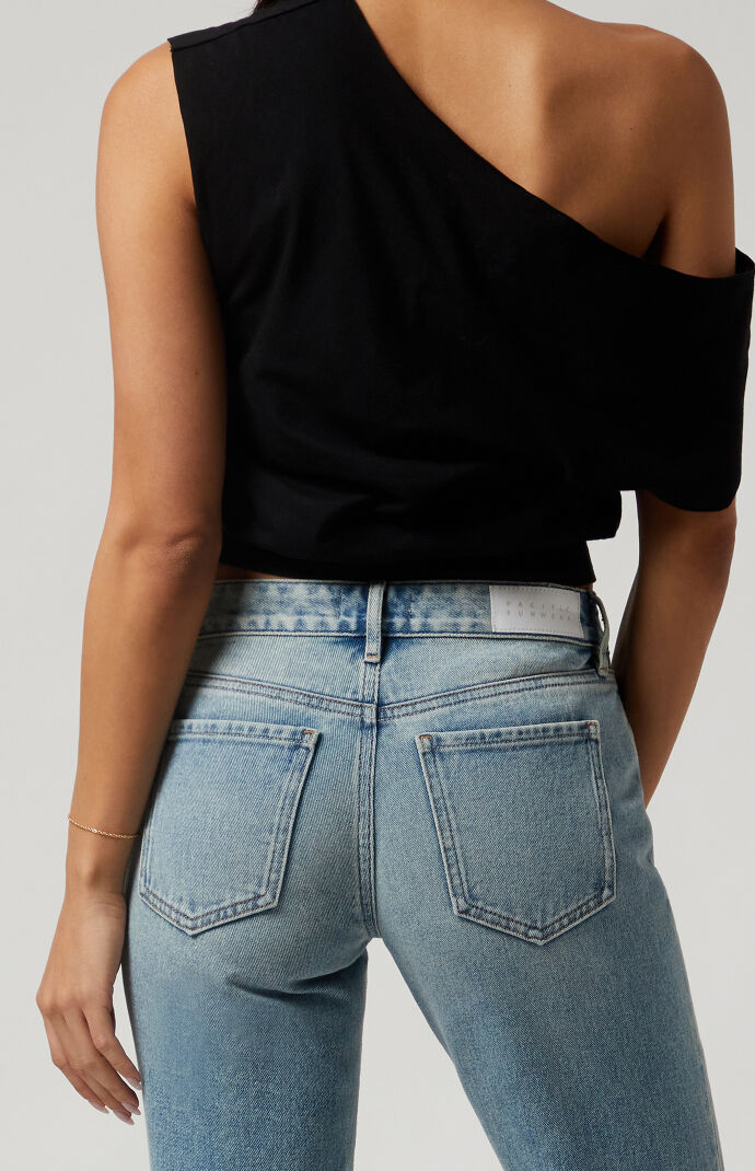 Pacsun Jade Low Rise Bootcut Jeans Light Indigo | PacSun