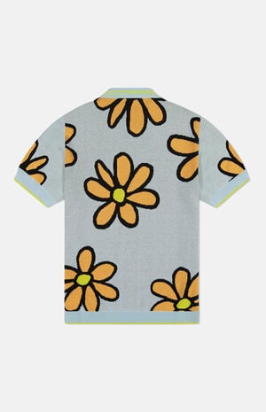 Sky Daisy Short Sleeve Polo Cardigan image number 2