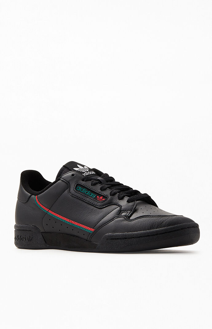 adidas Black Green Continental 80 Shoes PacSun PacSun