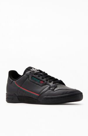 adidas Black & Green Continental 80 Shoes | PacSun | Pacsun