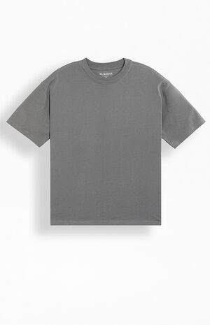 Charcoal&nbsp;Basic Oversized T-Shirt image number 1
