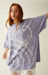 Tie Dye Side Smiley T-Shirt Tie Dye Side Smiley T-Shirt image number null