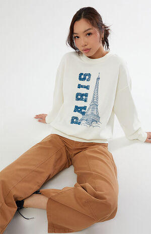 Paris Sketch Crew Neck Sweatshirt image number 1