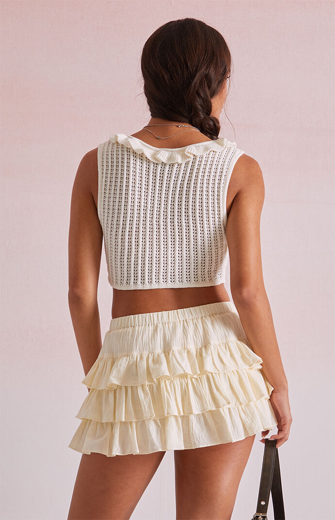 Beverly and Beck Ruffle Micro Mini Skort | PacSun