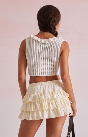 Ruffle Micro Mini Skort image number 4