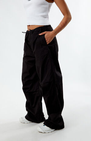 Black Parachute Pants image number 3