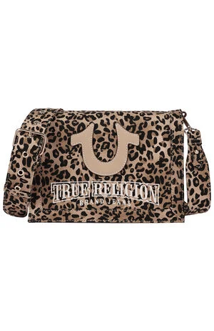 Bling Logo Leopard Messenger Bag image number 1
