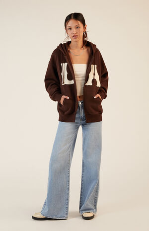 LA Zip Up Hoodie image number 4