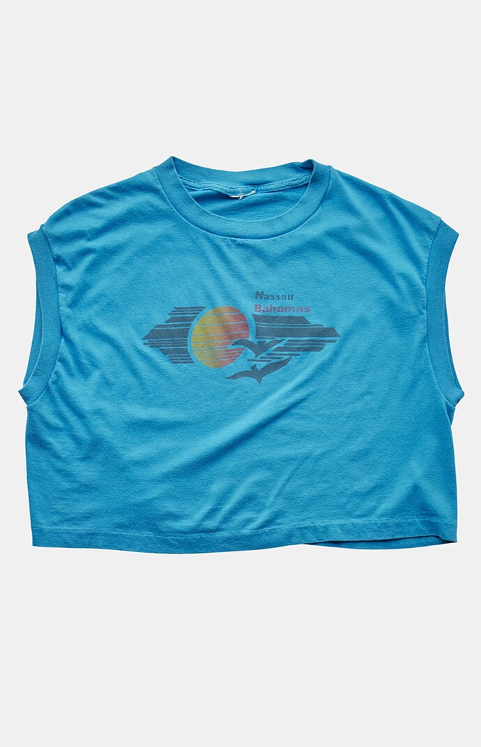 PS VINTAGE '80s Bahamas Cropped Tank Top
