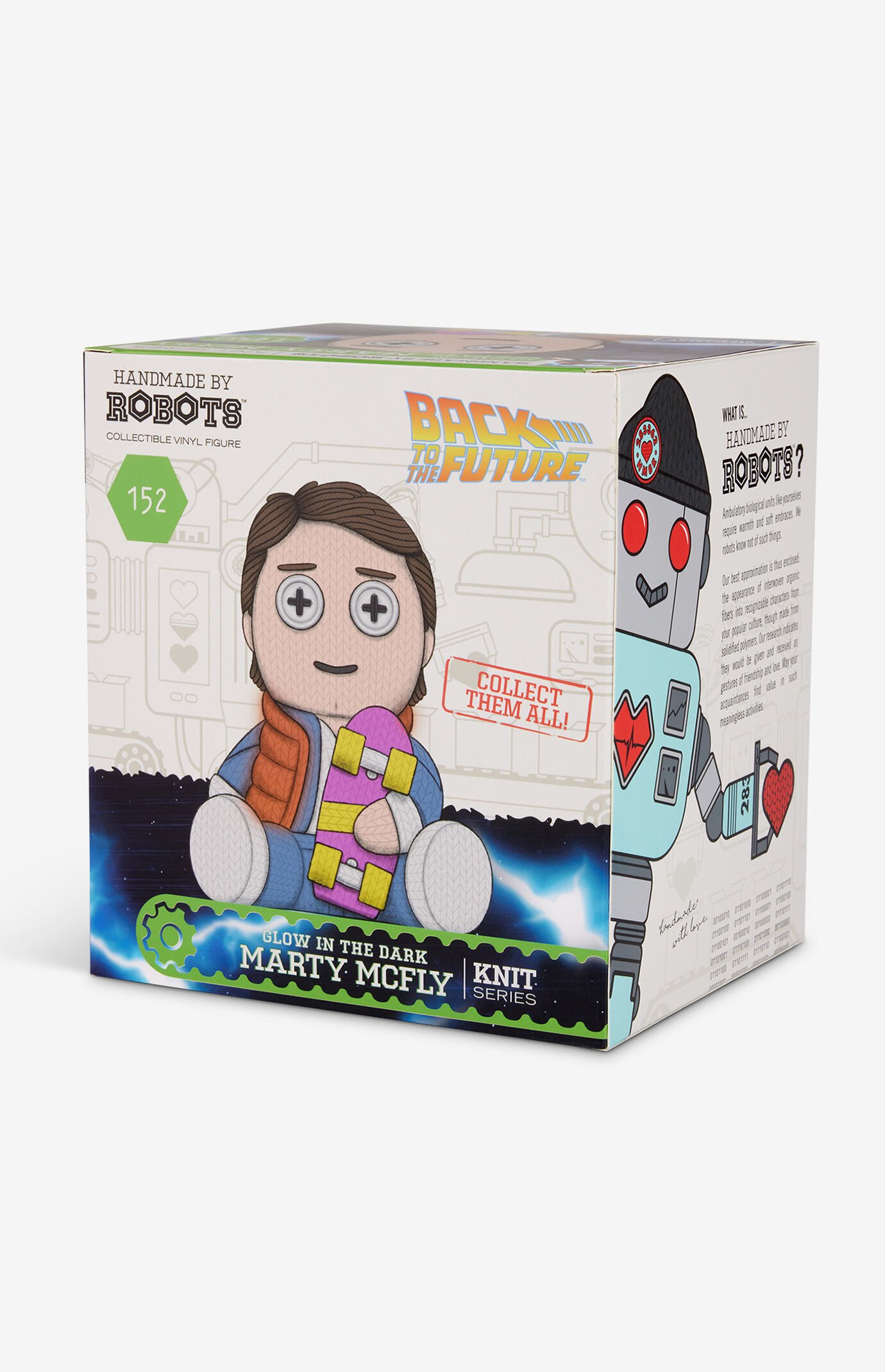 Back to the Future Glow In The Dark Marty McFly 152 Knit Series Vinyl Figure