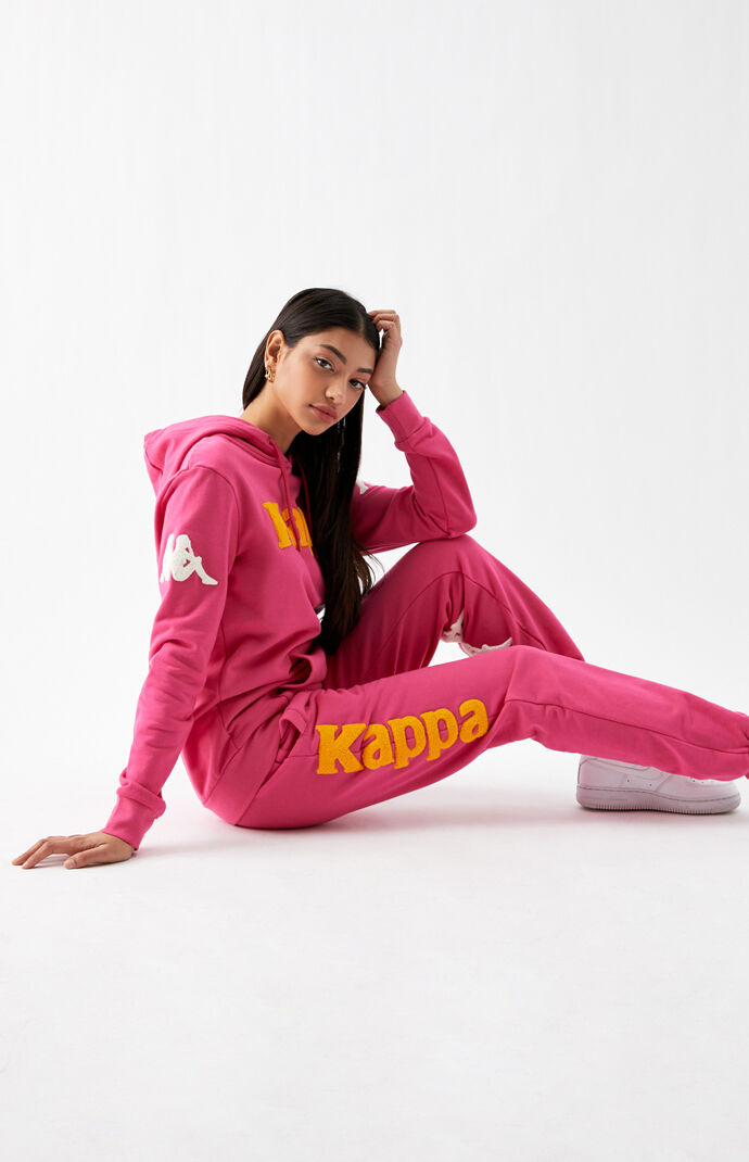 red kappa tracksuit womens