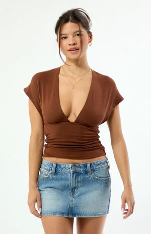 Harley Deep V Cinched Top image number 2