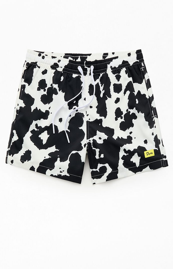 Duvin Design Cow 4.5" Swim Trunks