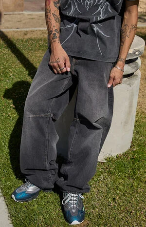 Mason Baggy Barrel Jeans Dart Black image number 1