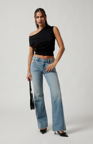 Jade Low Rise Bootcut Jeans Light Indigo