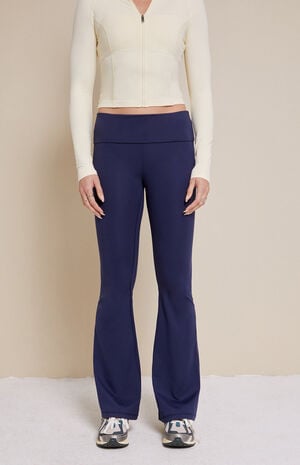 PAC WHISPER Active Fold-Over Waistband Flare Yoga Pants image number 2