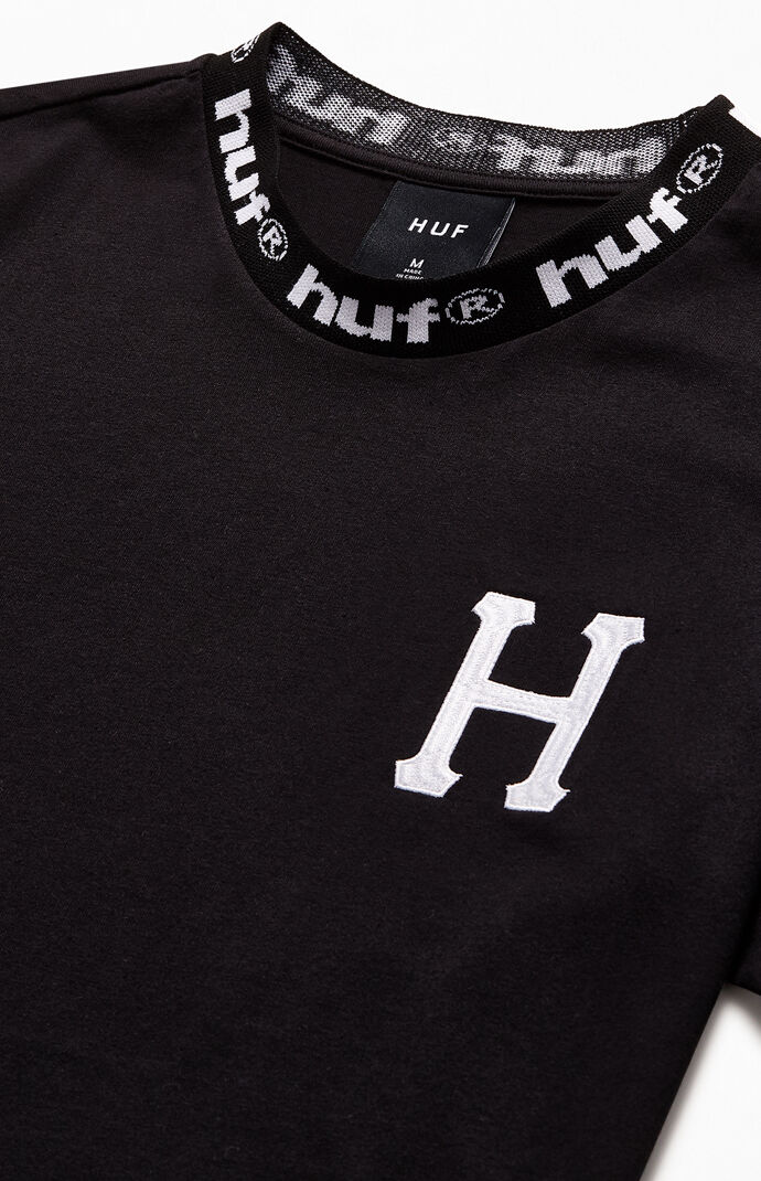 Logo Jacquard Neck T-Shirt