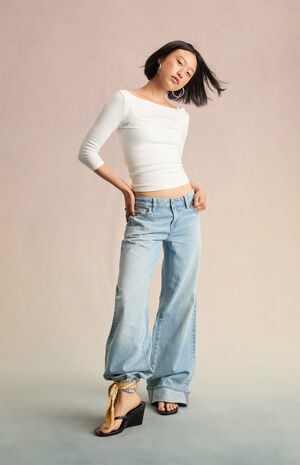 Rue Low Rise Baggy Jeans image number 5