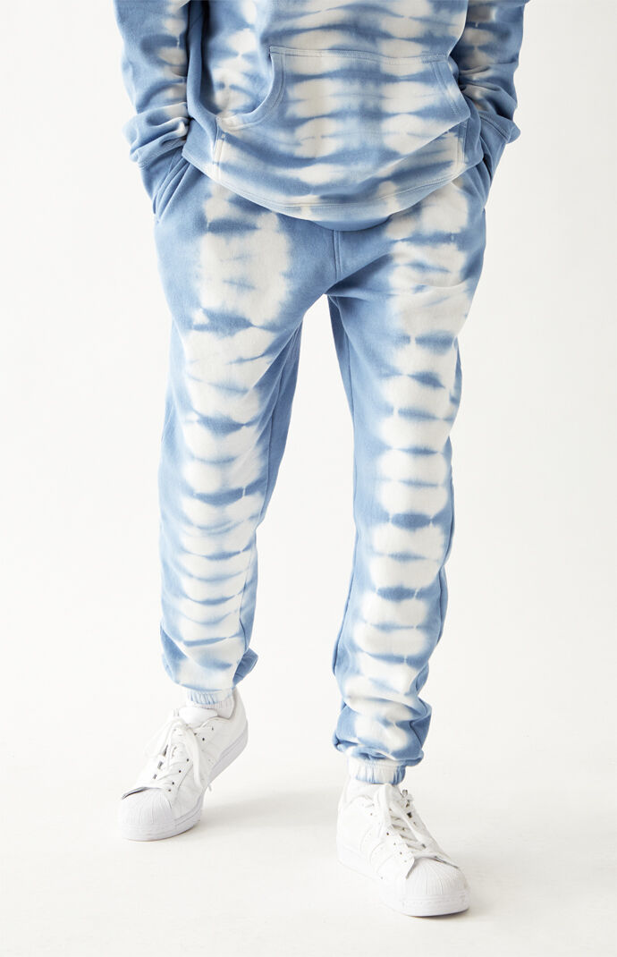 Pacsun blue tie online dye sweatpants