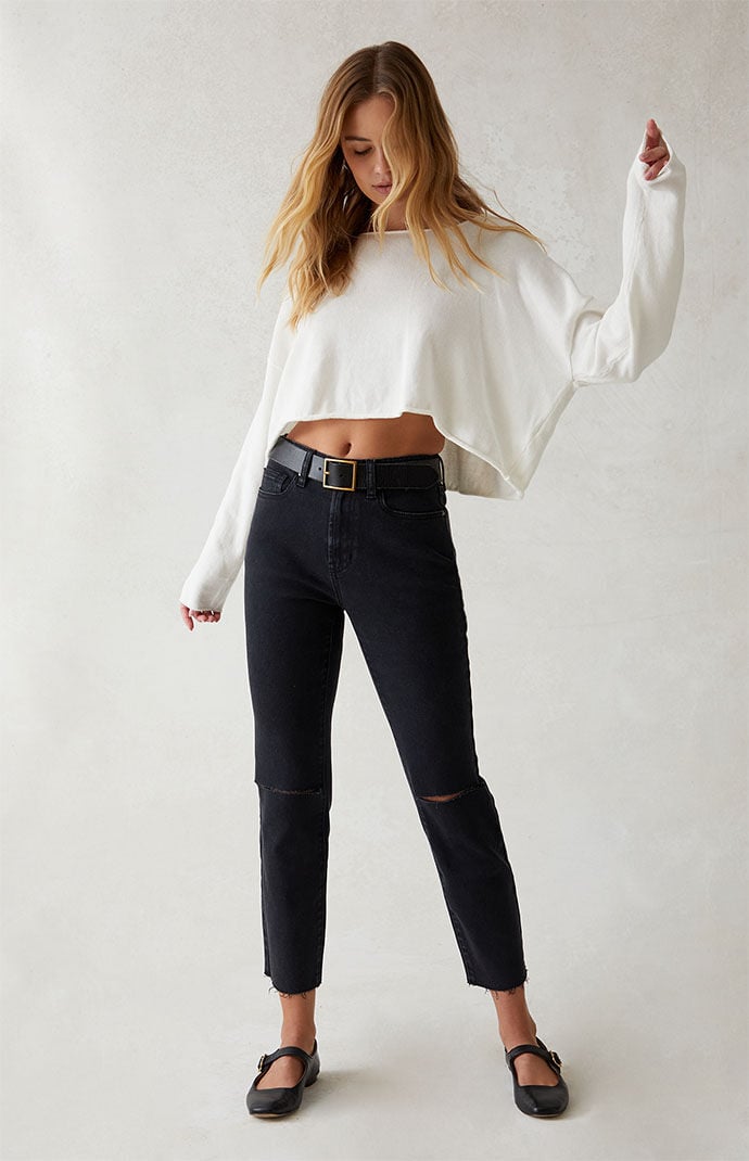 PacSun Stretch Black Ripped Vintage Skinny Jeans PacSun