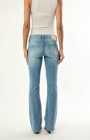Light Indigo Becca Mid Rise Bootcut Jeans image number 4