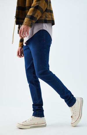 Dark Stacked Skinny Jeans image number 3