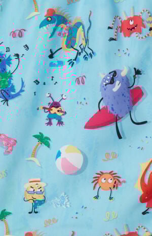 Kids Monster Fiesta 5.5" Swim Trunks image number 3