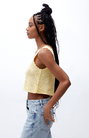 Crochet Woven Tank Top image number 3
